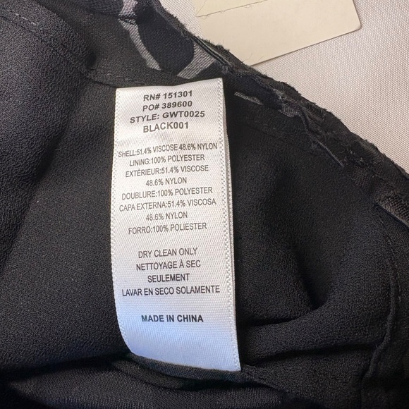 NWT Good American 2 (M) Long Sleeve Tie Front Black Leopard‎ Burnout Blouse - Picture 8 of 9